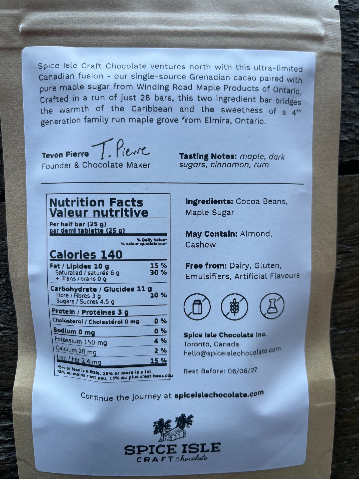Canadian Maple Bar – Limited Edition