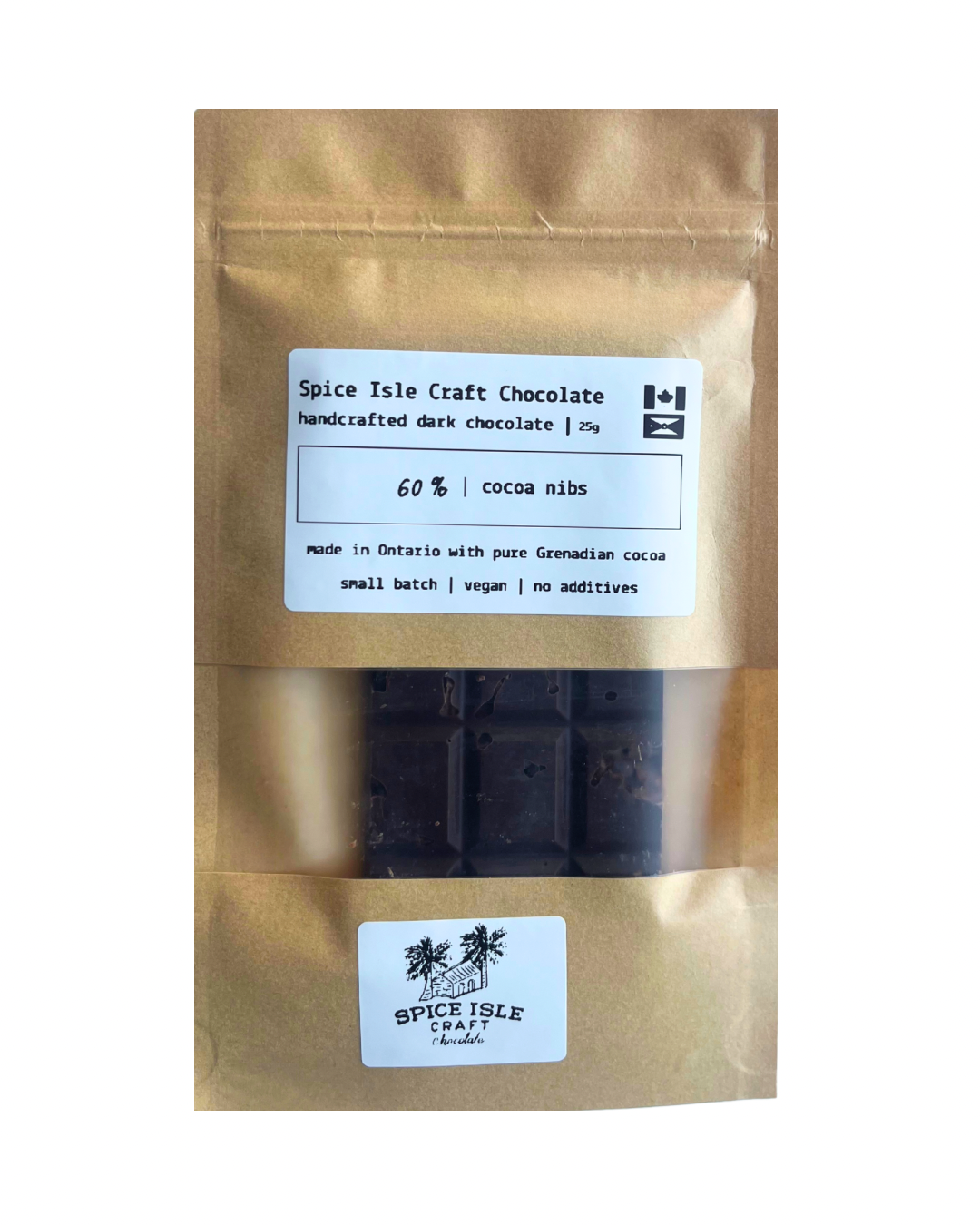 60% Dark Chocolate with Roasted Cocoa Nibs