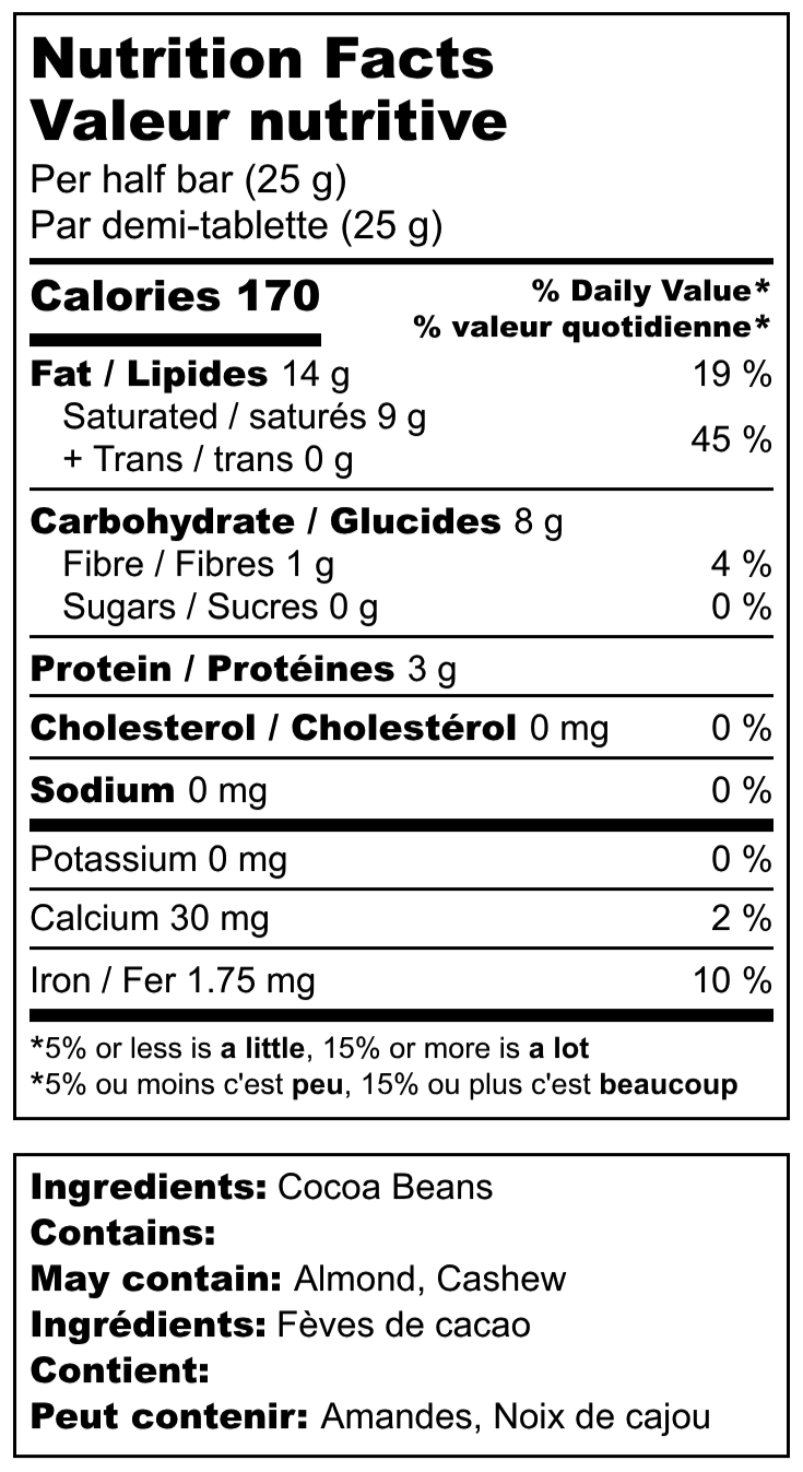 100% Dark Classic Bar