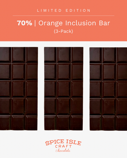 60% Dark Chocolate with Infused Orange (3-Pack)
