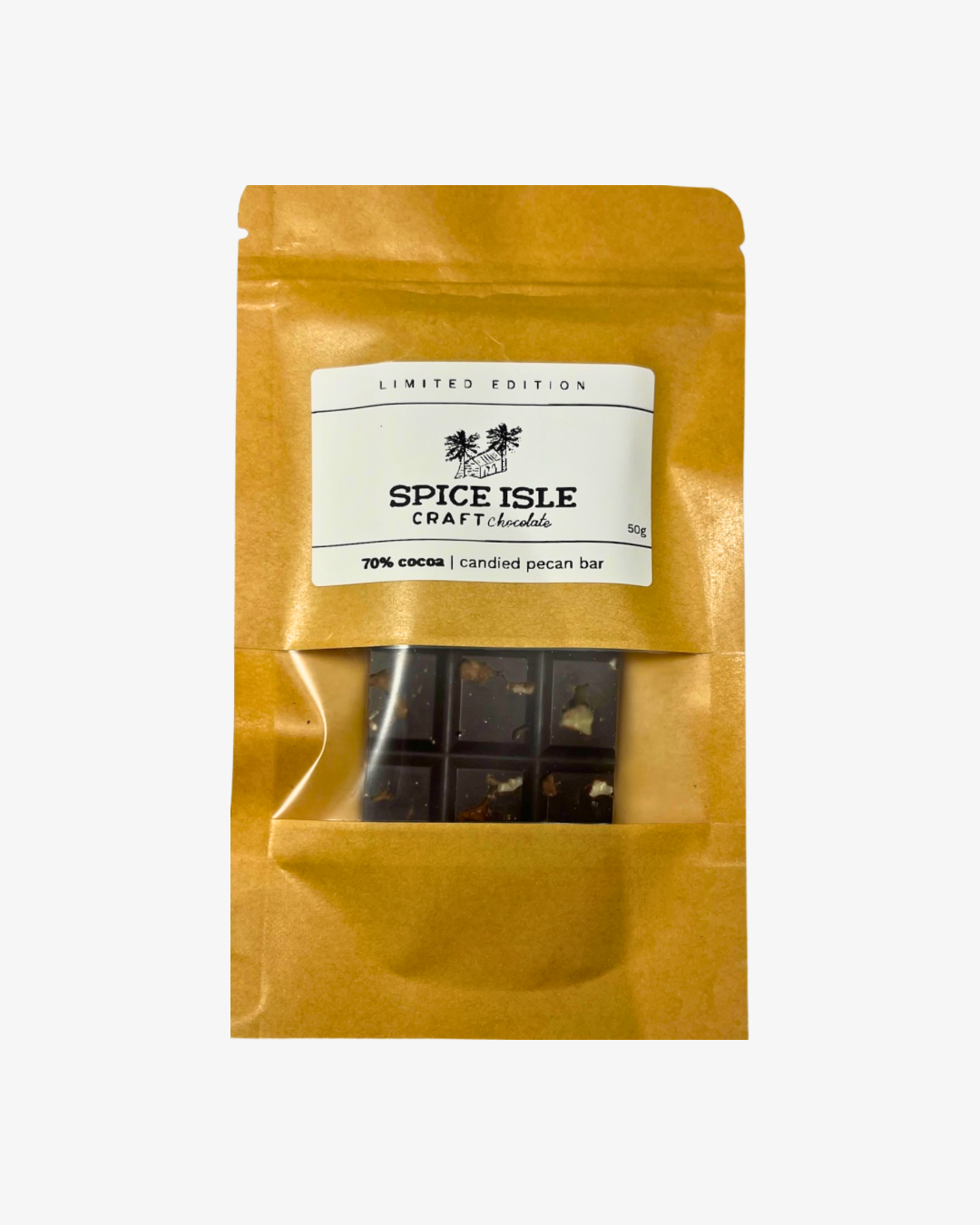 70% Dark Chocolate with Candied Pecans (3-Pack)