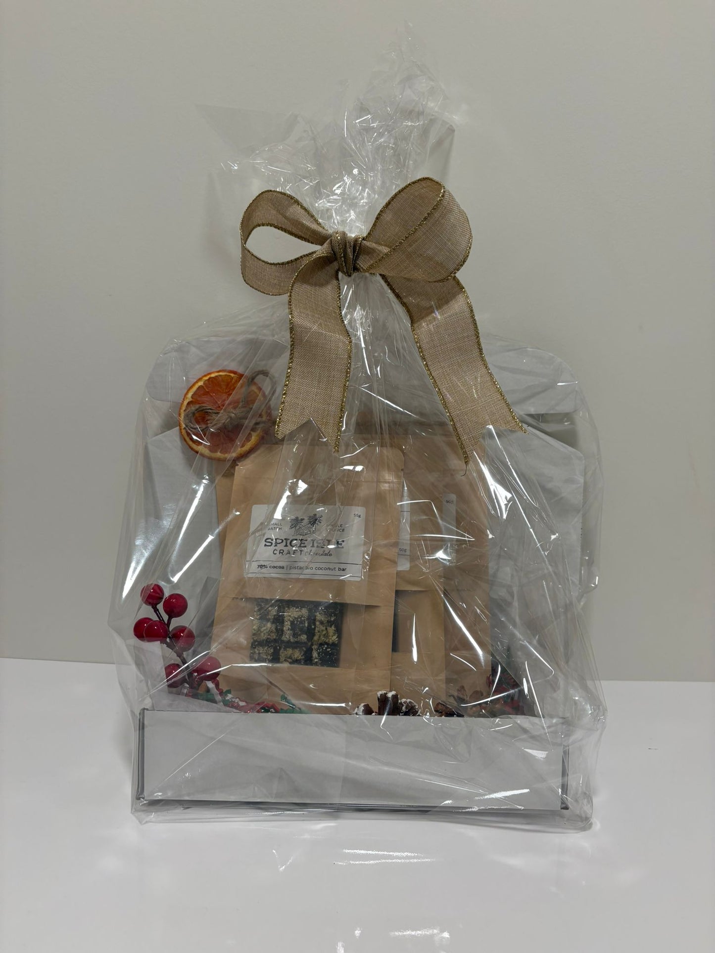 Spice Isle Chocolate Holiday Gift Basket- Small