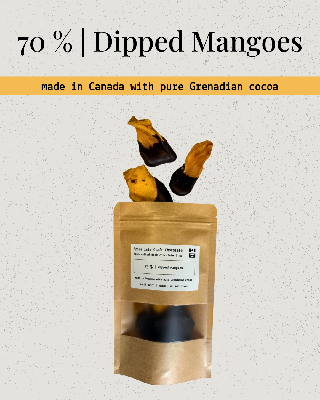 Dark Chocolate Dipped Mango Bites