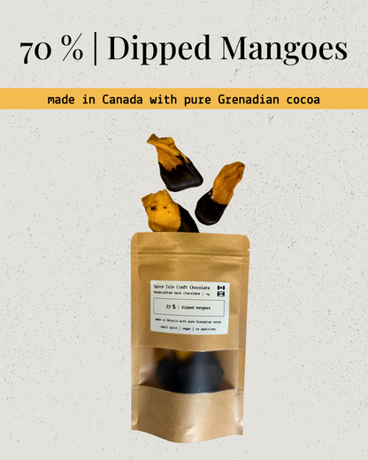 Dark Chocolate Dipped Mango Bites