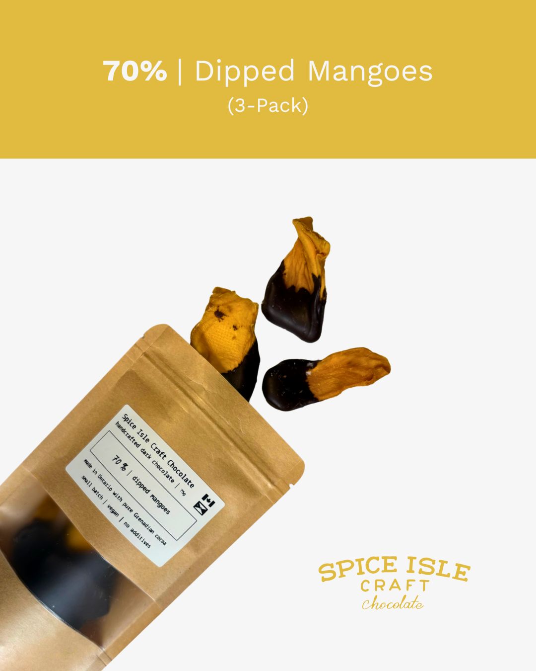 Dark Chocolate Dipped Mango Bites