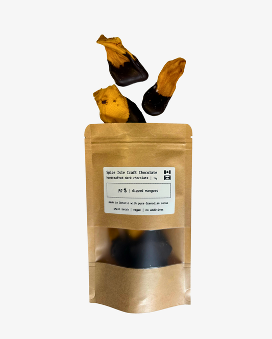 Sun-Dried Mango Bites – Single Origin Grenadian Dark Chocolate