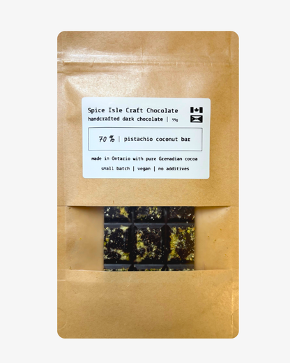 70% with Pistachio & Toasted Coconut