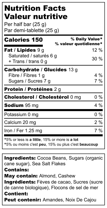 70% Dark with Sea Salt